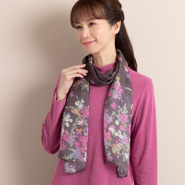 フラワープリントシルクストール | ロブジェ(LOBJIE) | マルイウェブ