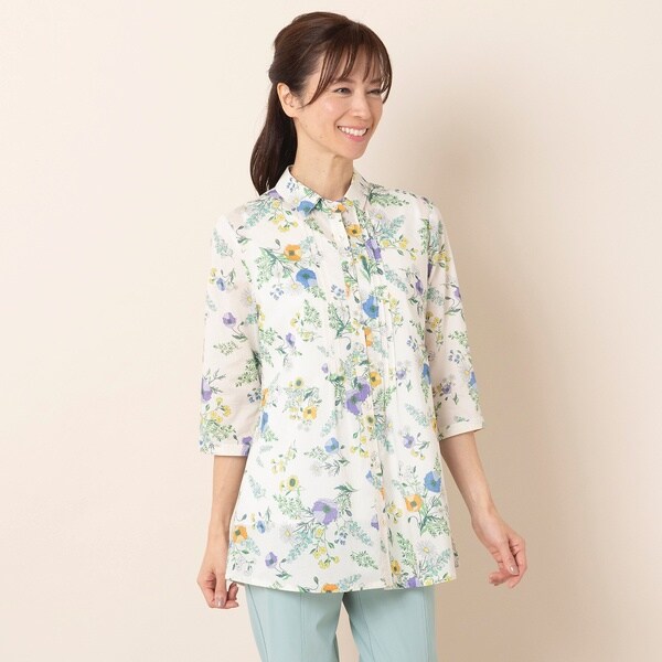 ボタニカルコットンシャツ | ロブジェ(LOBJIE) | 12032352 ...