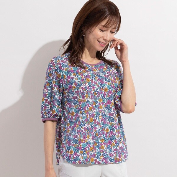 ミニフラワーコットンTシャツ | ロブジェ(LOBJIE) | マルイウェブチャネル