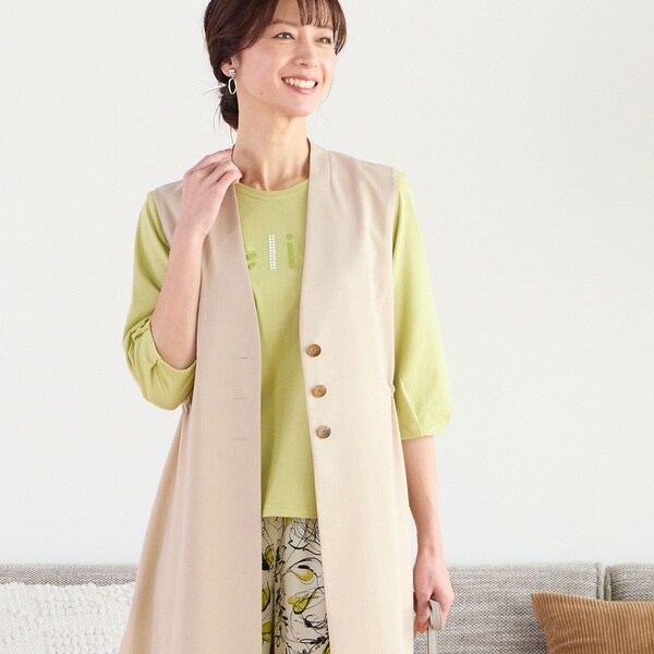 バックギャザー ロングベスト | ロブジェ(LOBJIE) | マルイウェブチャネル