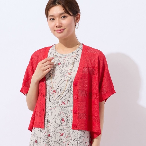 JOURNAL STANDARD L'ESSAGE シアーVネックカーディガン シアーVネックカーディガン | ジャーナルスタンダード