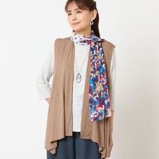 【洗える】ドレープベスト