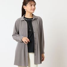 【洗える・接触冷感】Soalonピンタックシャツ