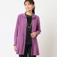 【洗える・接触冷感】Soalonピンタックシャツ