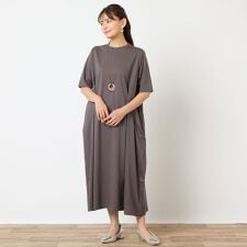 【一部店舗・WEB限定アイテム・洗える・綿100】コクーンワンピース