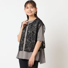 【一部店舗・WEB限定アイテム】ラッセルレースジレ