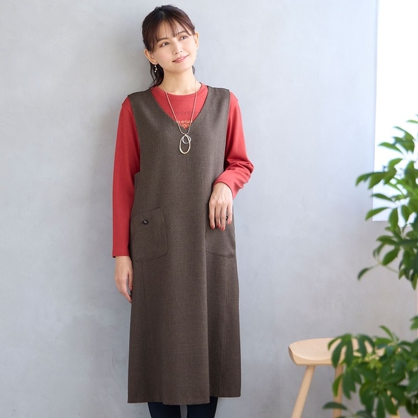 洗える】Vネックジャンパースカート | ロブジェ(LOBJIE) | マルイ