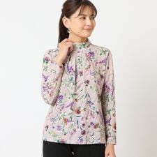 【洗える・日本製】ボタニカル柄カットソー