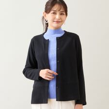 【洗える】綿混カーディガン