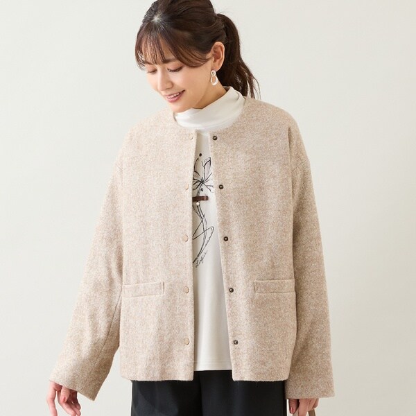 ツイードチェックパデットブルゾン | ラディエイト(RADIATE) | マルイ