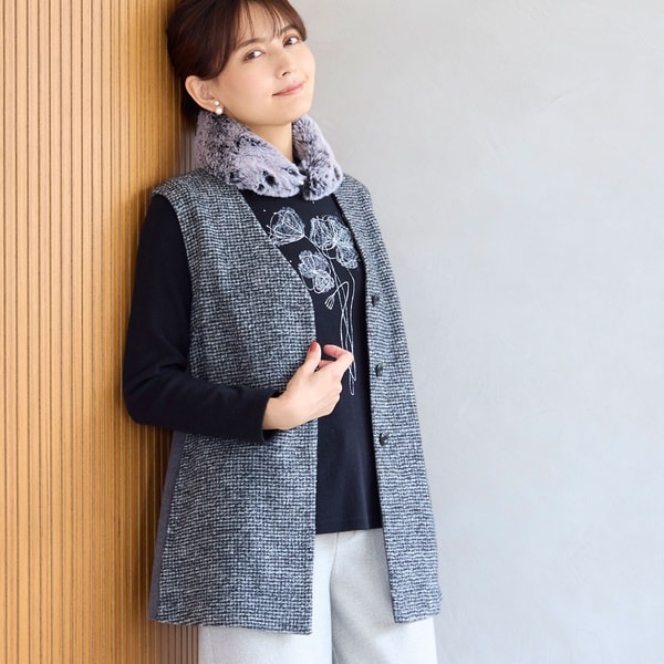 ロブジェ（LOBJIE）/ジャカードニットベスト ジャカードニットベスト | ロブジェ(LOBJIE) | マルイウェブチャネル