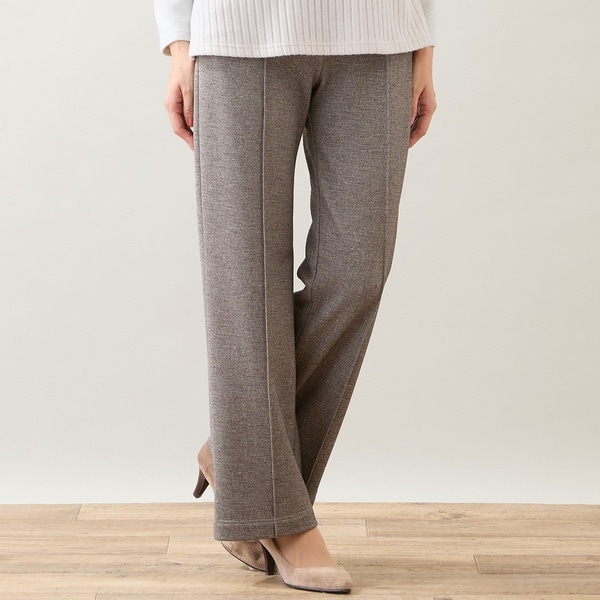 洗える・S～LLサイズ】ストレッチジョーゼットストレートパンツ