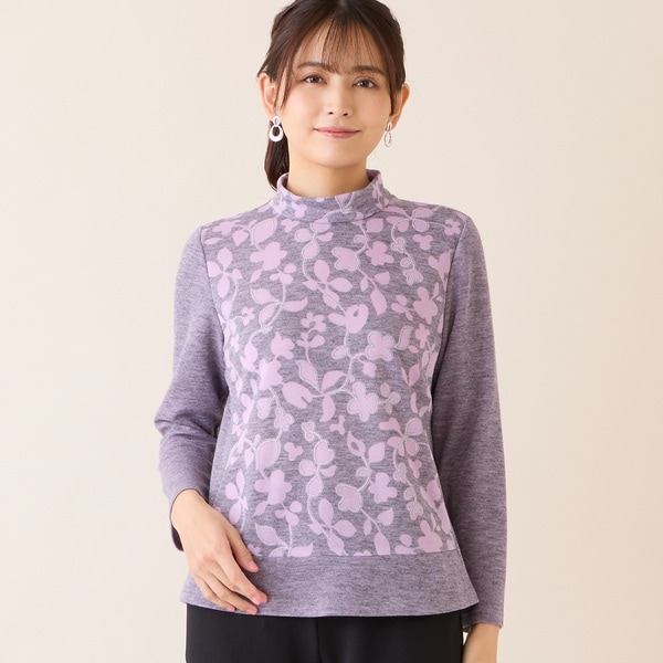 洗える・日本製】タックジャカードカットソー | ロブジェ(LOBJIE