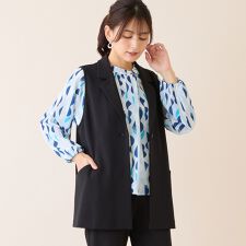 【洗える・オケージョン対応・セットアップ可】テーラードジレ