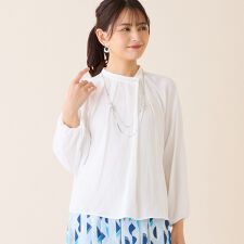 【洗える・オケージョン対応】ギャザードビーブラウス