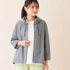 ギンガムチェックスタンドカラーブルゾン