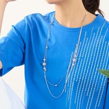 サークルモチーフ2連ネックレス