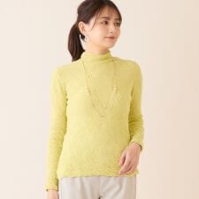 【洗える・綿100・日本製】強撚2枚仕立てコットンニット