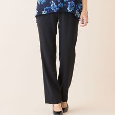 【洗える・吸水速乾・セットアップ可】ストレッチツイルストレートパンツ