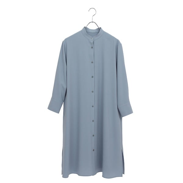 極美品】Leilian WHITE LABEL 七分袖ミモレワンピース紺色