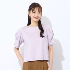 【Charme par Eclat】袖タック　プルオーバーTシャツ
