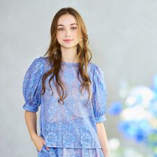 【Charme par Eclat/セットアップ対応】ウォッシャブルブラウス