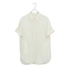 【S・Mサイズ】ウォッシャブルスラブボイルシアーブラウス