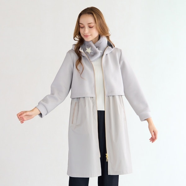 アダムエロペ　パフスリーブリバーコート　2024AW アダムエロペ パフスリーブリバーコート 2024AW