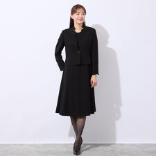 【ブラックフォーマル対応】ジャケット＋ワンピーススーツ