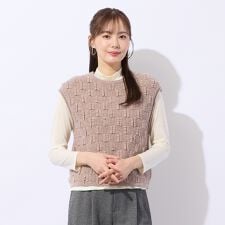 プルオーバーニットベスト