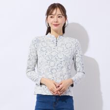 【洗える】ふくれジャカードプルオーバーTシャツ