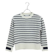 プルオーバーボーダーニット