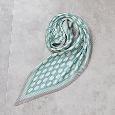 ドットプリント　ウォッシャブルプリーツスカーフ