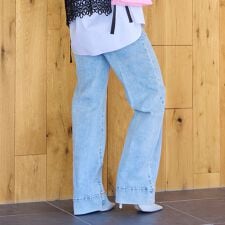 【洗える】人気のため新色追加！センタープレスデニムパンツ