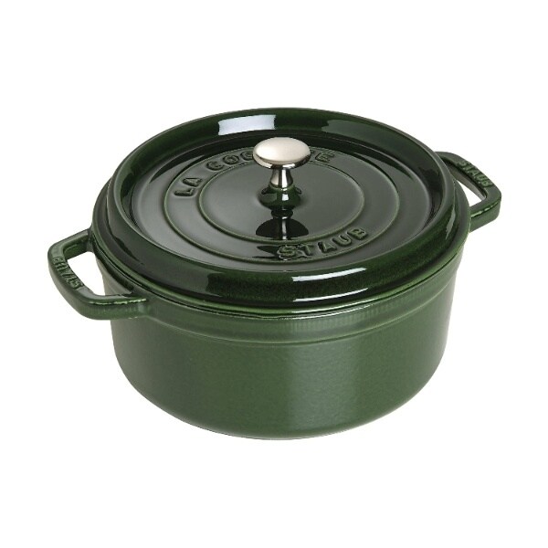 STAUB (ストウブ) ココットラウンド 22cm バジルグリーン | 212