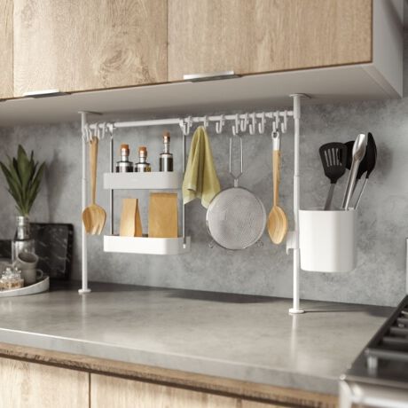 Umbra アンブラ エニウェア キッチン テンション オーガナイザー ロング Wh 212キッチンストア 212 Kitchen Store N ファッション通販 マルイウェブチャネル