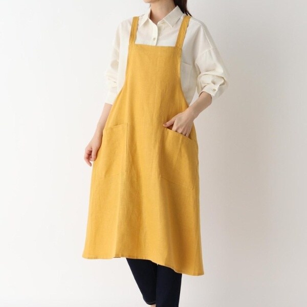 LINEN&BASIC リネンスルーエプロン ヤマブキ ＜212Kオリジナル＞ | 212
