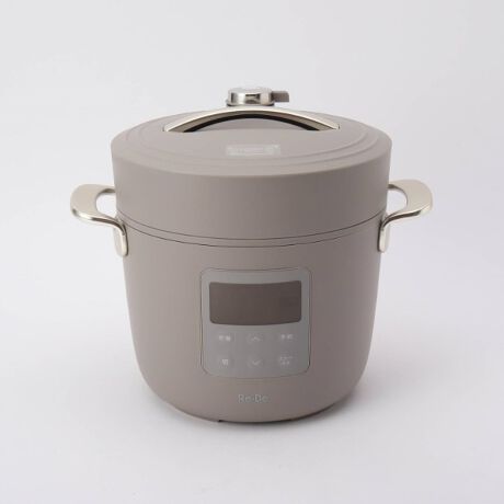 リデポット 電気圧力鍋 2L ヒュッゲグレー ＜Re・De リデ＞ | 212 