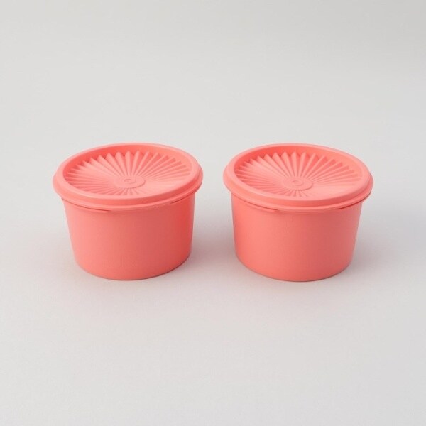タッパーウェア ジュビリーピンクの食品保存容器2個セット Amazon | Tupperware 4オンス スナックカップ 2個セット ピンク