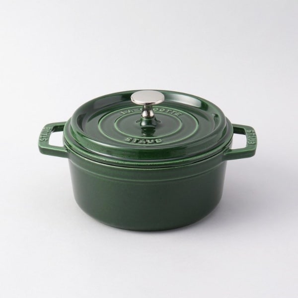 ピコ・ココット ラウンド 18cm バジルグリーン ＜Staub ストウブ