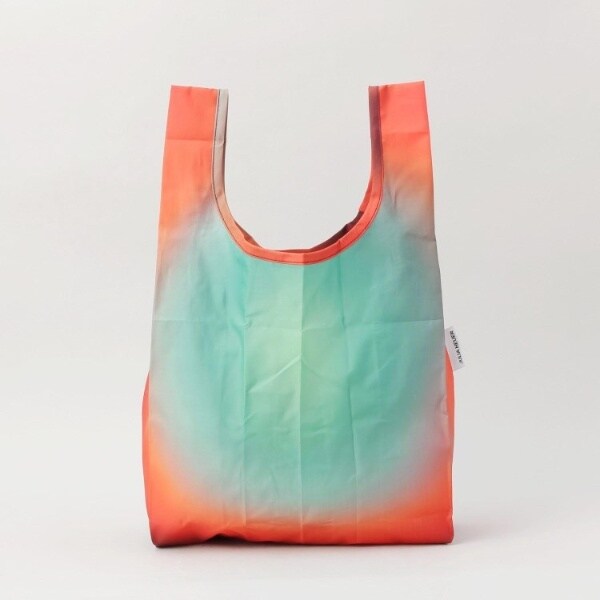 ◇スタンダード エコバッグ ストライプ ピンクグリーン ＜BAGGU