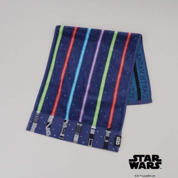 フェイスタオル ライトセーバーストライプ ＜STAR WARS スター