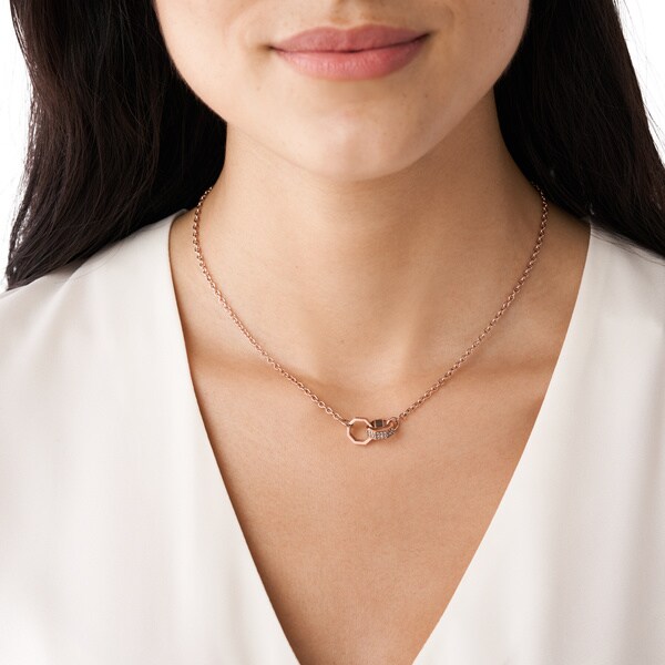 新品！エンポーリオアルマーニ　ネックレス　ピンクゴールド エンポリオ・アルマーニ アクセサリー ユニセックス ネックレス