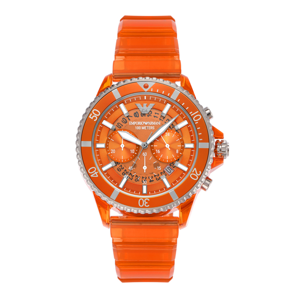 エンポリオ・アルマーニ 腕時計 クォーツ メンズ オレンジ AR11535 ...