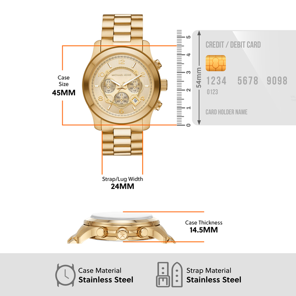 マイケルコース 腕時計 クォーツ メンズ ゴールド MK9074 MICHAEL KORS