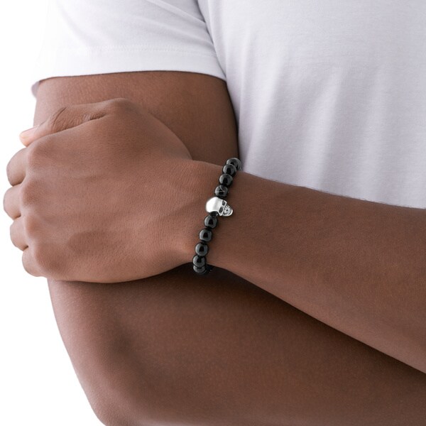 DIESEL ブレスレット DX1381040 ブラック Men's ディーゼル アクセサリー メンズ ブレスレット ブラック