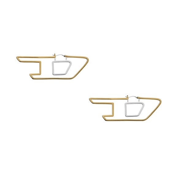★DIESEL★ディーゼル DX1488040 ロゴ ドロップ ピアス ディーゼル アクセサリー ユニセックス ピアス シルバー