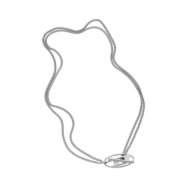 【DIESEL】dx1534040 チェーンネックレス DX1534040 Stainless Steel Chain Necklace｜シルバー