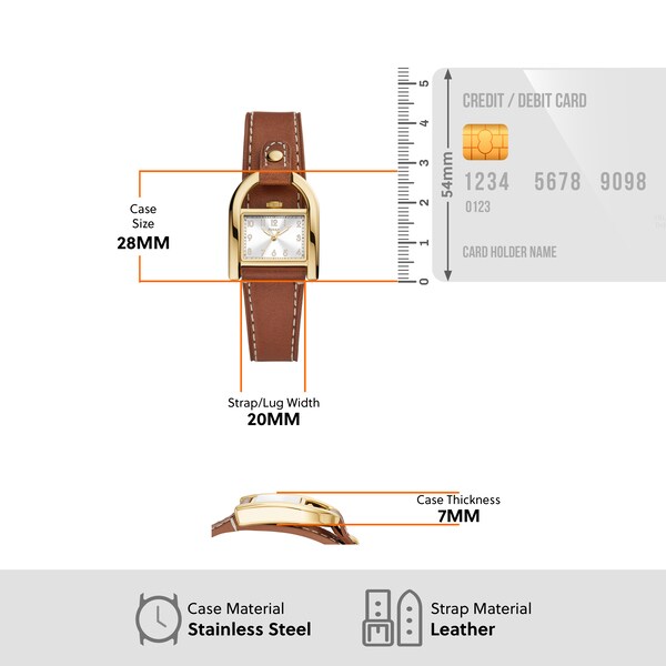 フォッシル 腕時計 クォーツ レディース ブラウン ES5264 FOSSIL