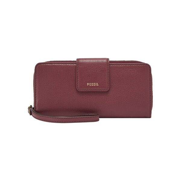 Fossil madison best sale zip clutch wallet